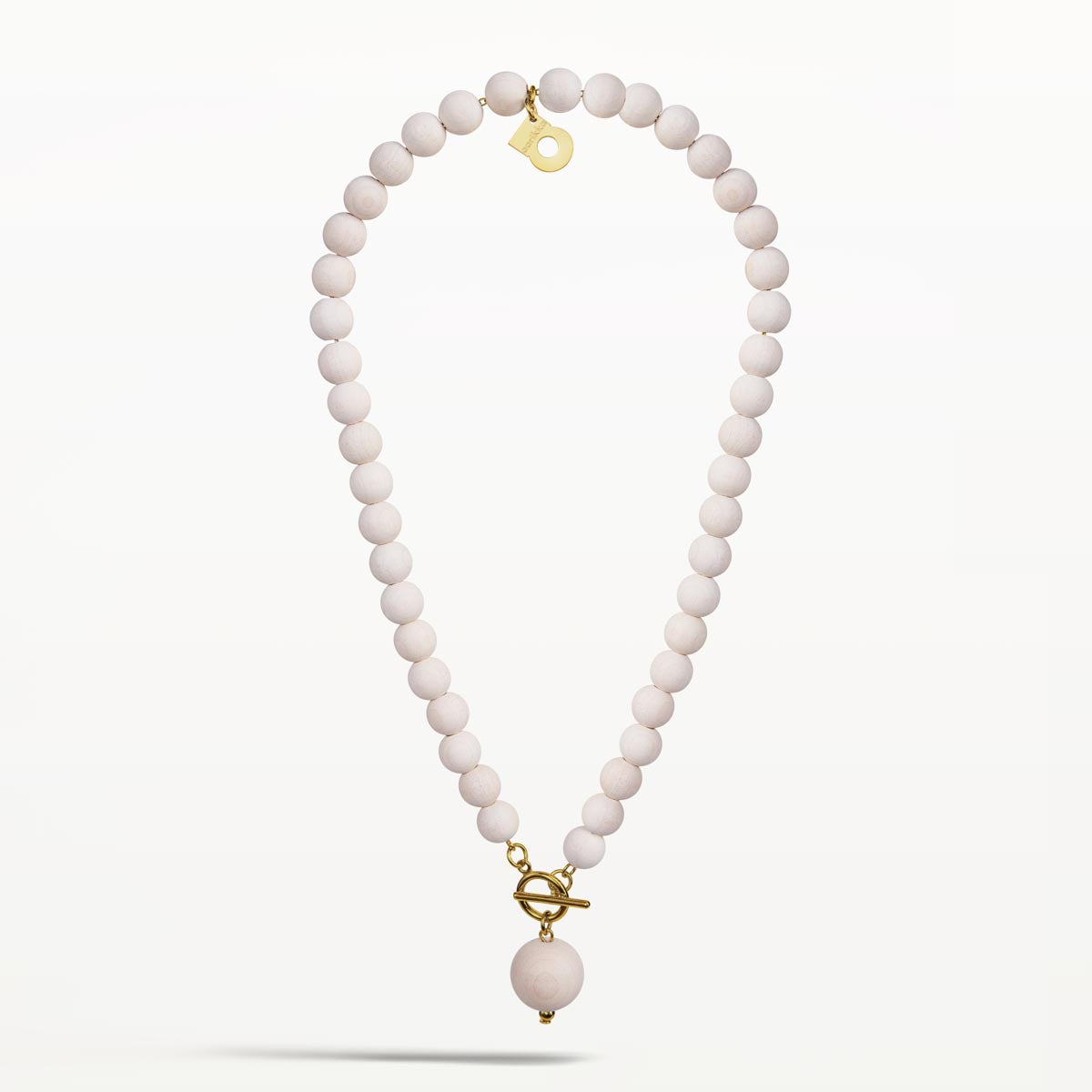 Valma necklace, ecru and gold