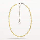 Lasihelmi necklace, butter yellow