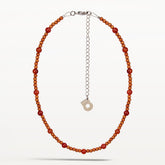 Lasihelmi necklace, copper