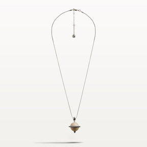 Nova necklace, varnished wood
