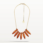 Ronja necklace, copper and gold