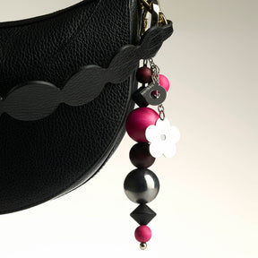Lemmikki bag charm, red and pink