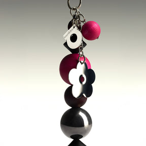 Lemmikki bag charm, red and pink