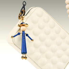 Madame Piccola bag charm, blue