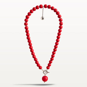 Valma necklace, red