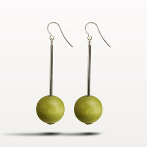 Elsa earrings, khaki green