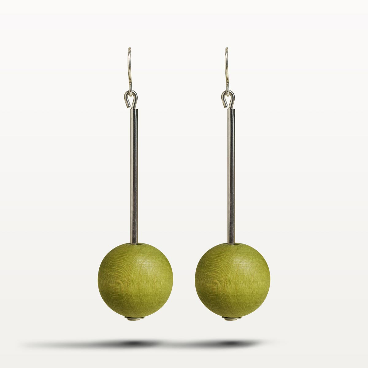 Elsa earrings, khaki green