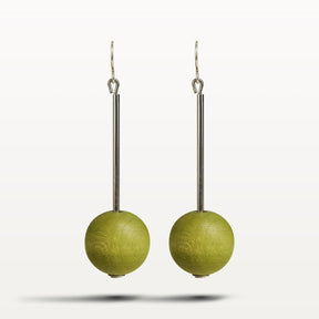 Elsa earrings, khaki green