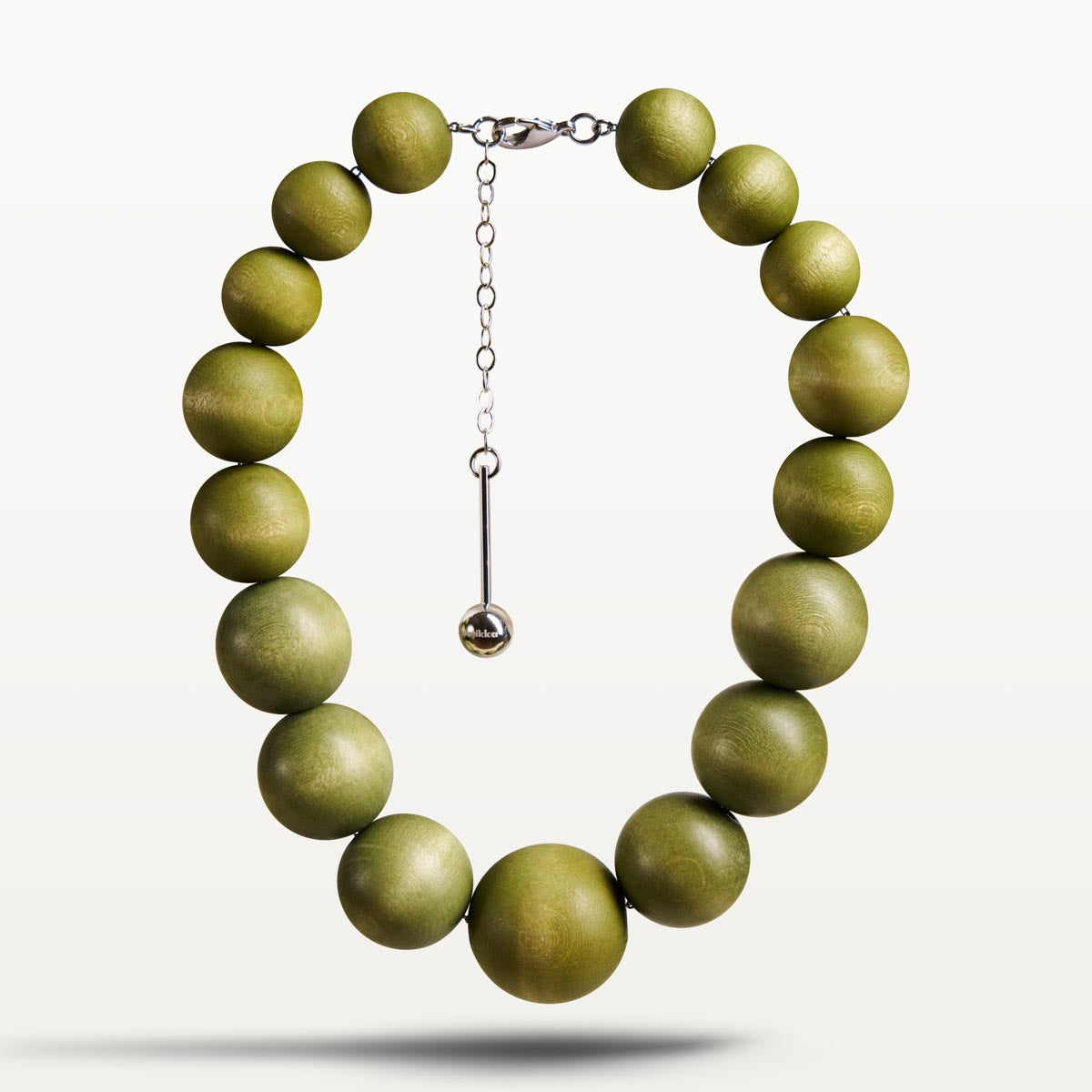 Olos necklace, khaki green