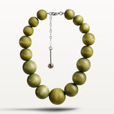Olos necklace, khaki green