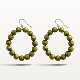 Säde earrings, khaki green