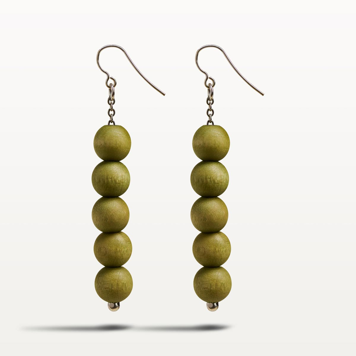Sara earrings, khaki green