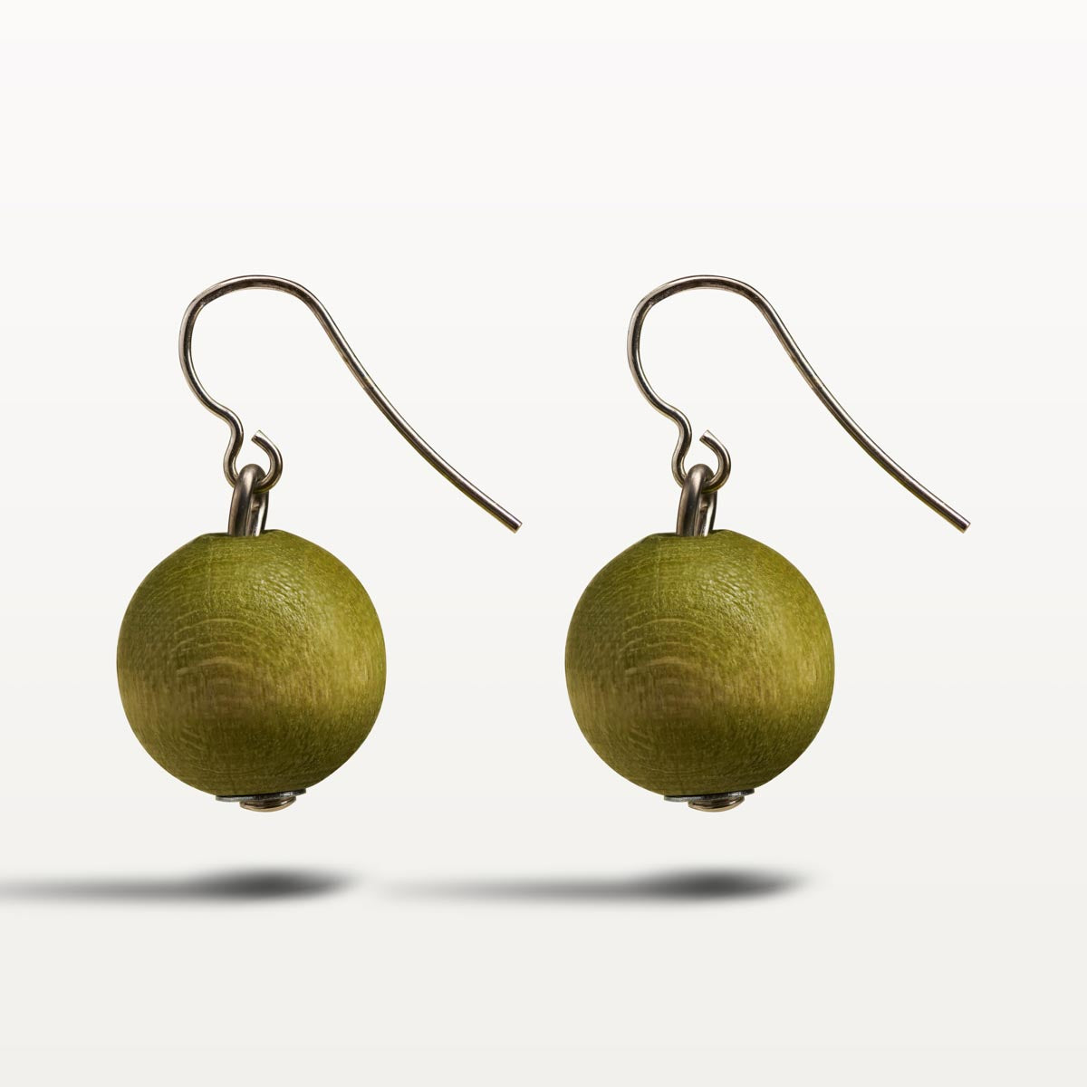 Karpalo earrings, khaki green