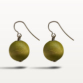 Karpalo earrings, khaki green