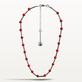 Mila necklace, red