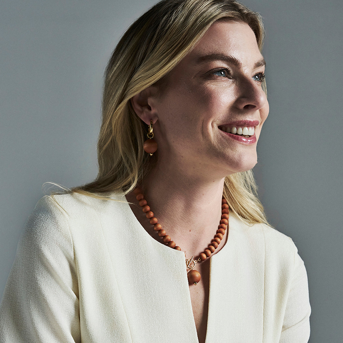 Valma necklace, orange