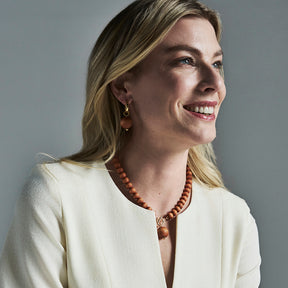 Valma necklace, orange