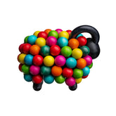 Pikkupässi sculpture, black and multicolour