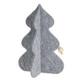 Felt tree ornament, grey