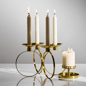 Kultatuikku candleholder, brass