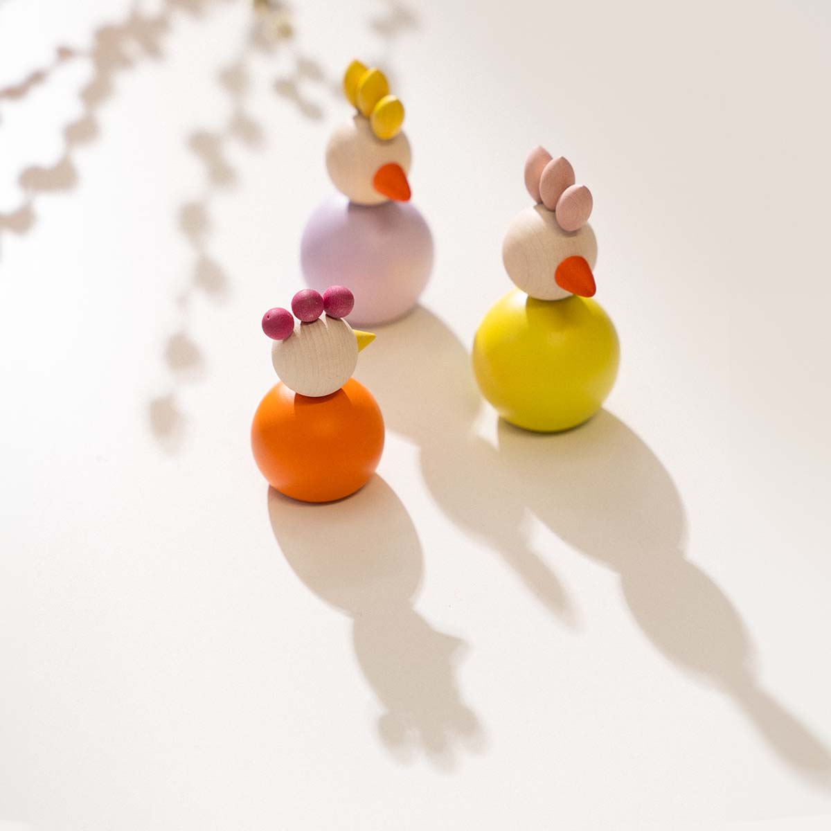 Kukkonen wooden figurine, 7,5 cm, lavender