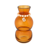 Kupla glass vase, amber, 14 cm