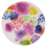 Vallaton plate, white and multicolour, 21,5 cm