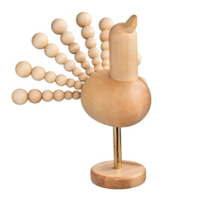 Capercaillie sculpture, 24 cm,varnished wood
