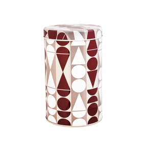 Elf Parade tin box, 17 cm, beige and red