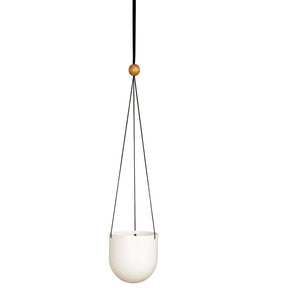 Duo hanging planter, white