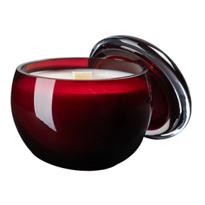 Ode to pleasure scented candle, dark red