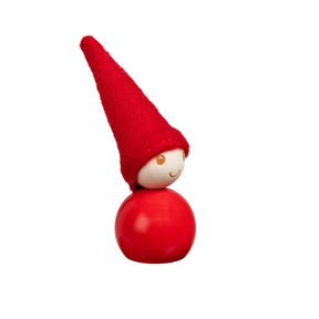 Elf magnets, 4 pcs, red