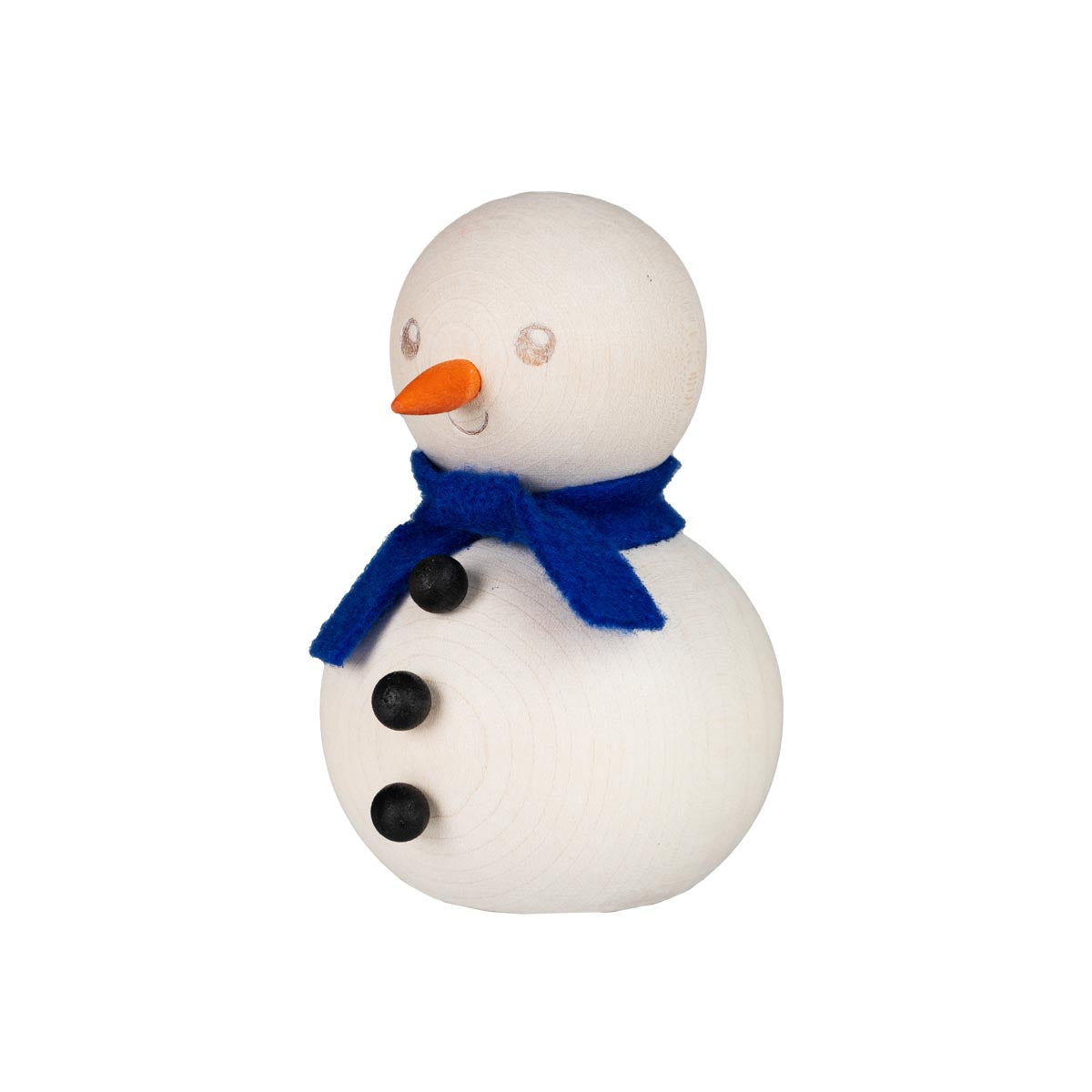 Snowman decoration, 8 cm, ecru