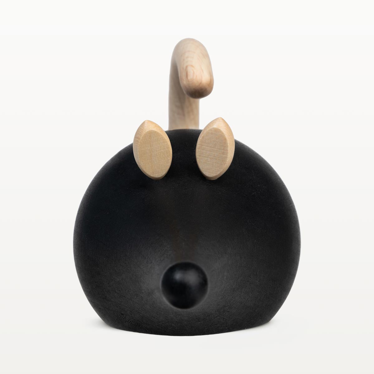Mouse sculpture, 7 cm, black