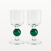 Kupla wine glass, green, 30 cl, 2 pcs