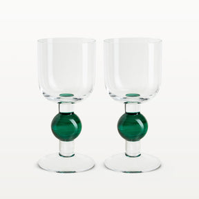 Kupla wine glass, green, 30 cl, 2 pcs