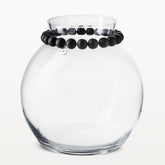 Pore glass vase, 22 cm, black