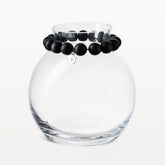 Pore glass vase, 16 cm, black