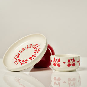 Elf Bowl Love, Ø 12 cm, white and red