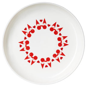 Elf Plate Love, Ø 21 cm, white and red