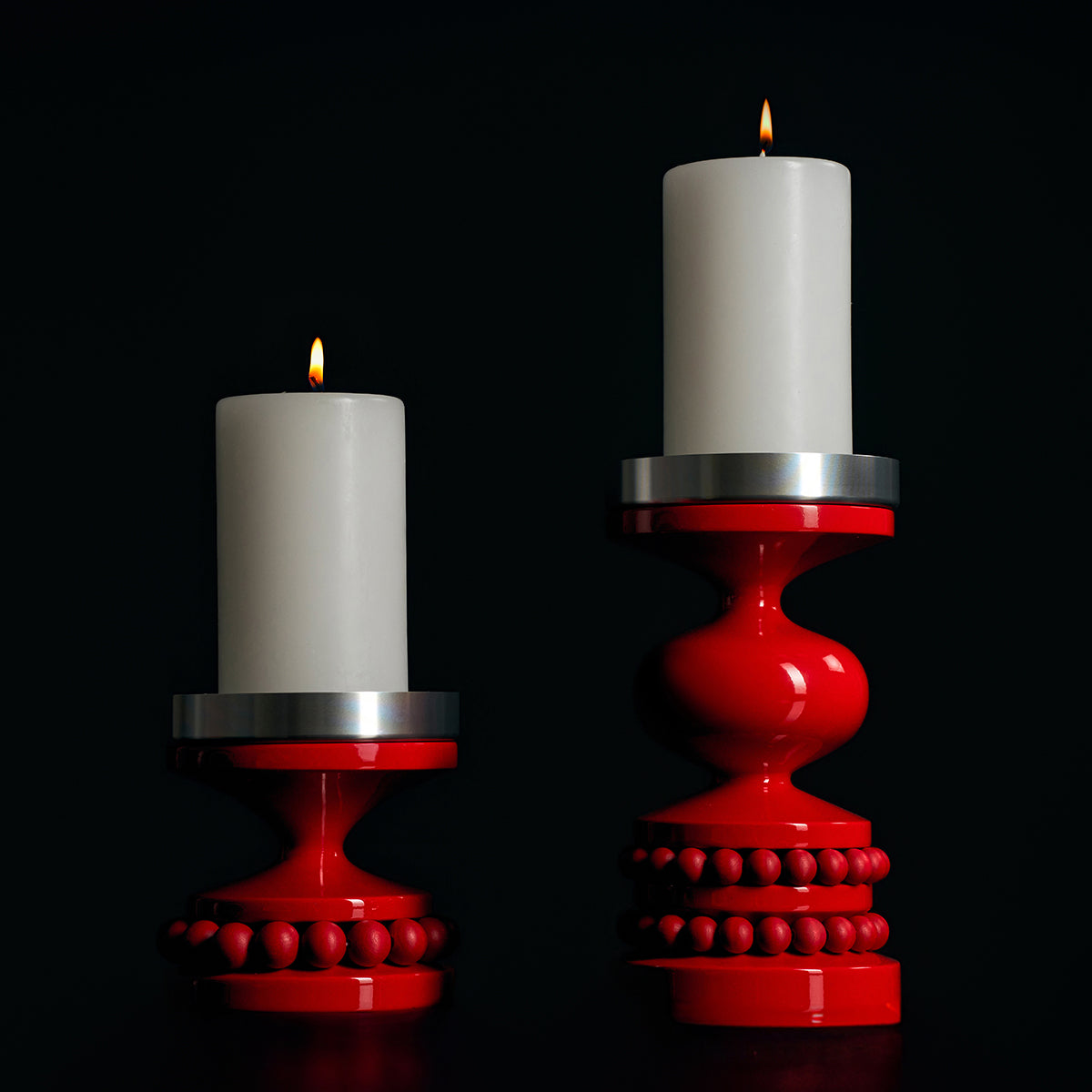 Keisarinna candleholder, red