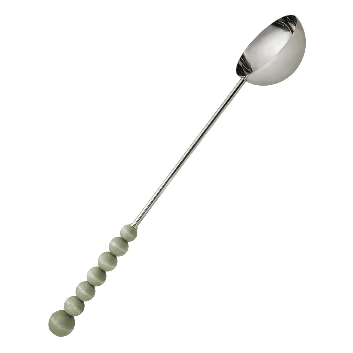 Nuppu sauna ladle, green and silver