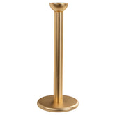 Pipe candleholder, 19 cm, gold