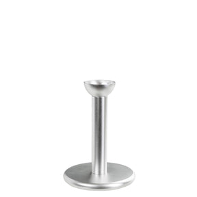 Pipe candleholder, 10 cm, silver