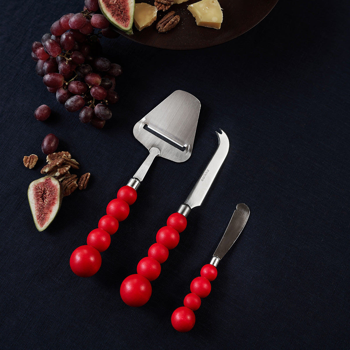 Puisto cheese knife, red