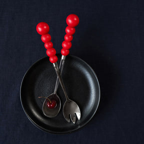 Puisto salad servers, red