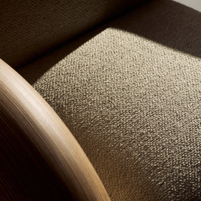 Ram lounge chair, Laurizon bouclé, off-white