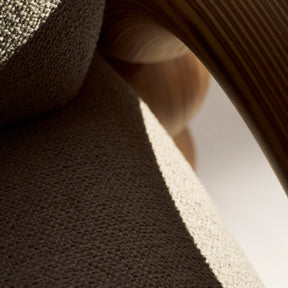 Ram lounge chair, Laurizon bouclé, off-white