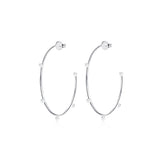 Yllätys hoops, big, silver