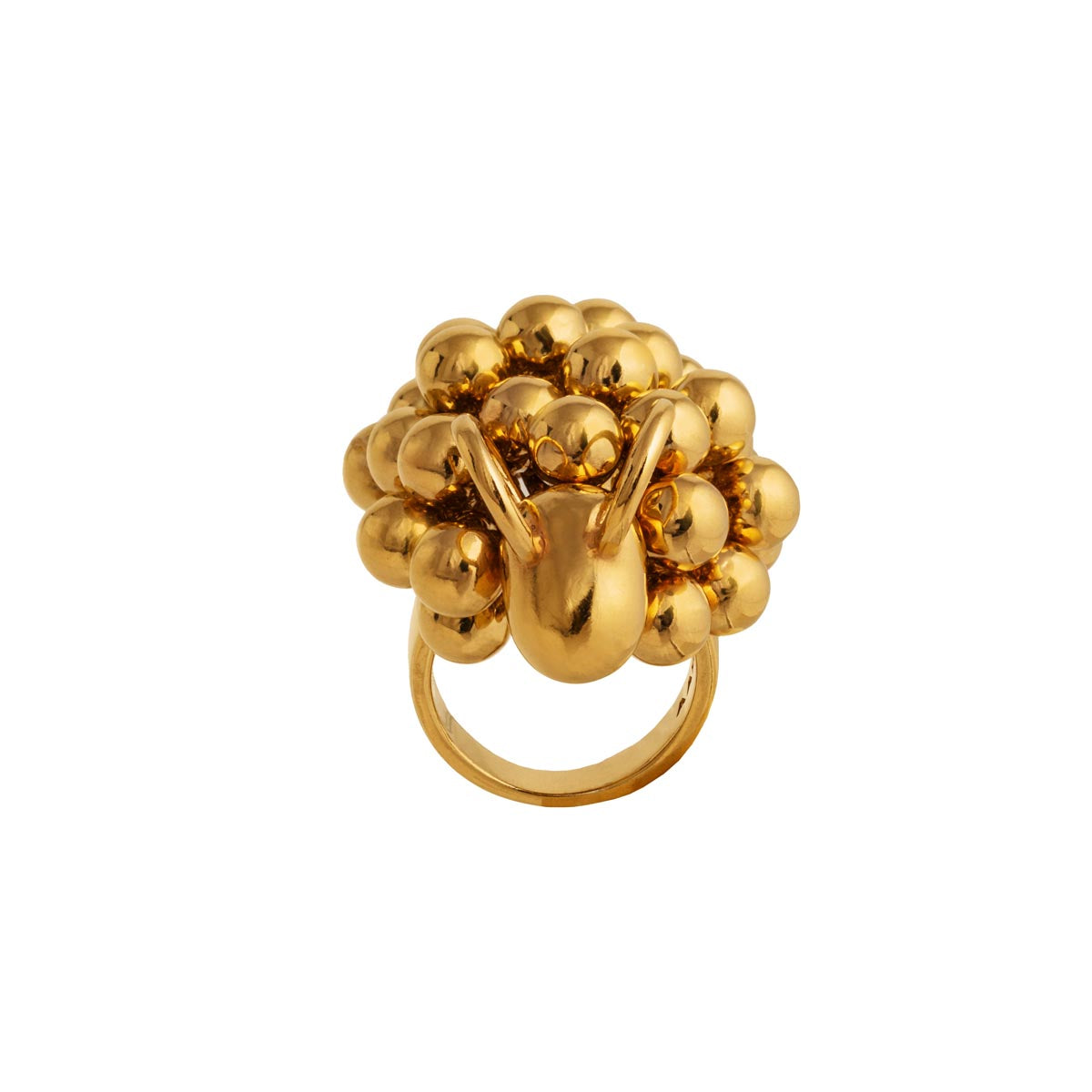Pässi ring, gold-plated silver